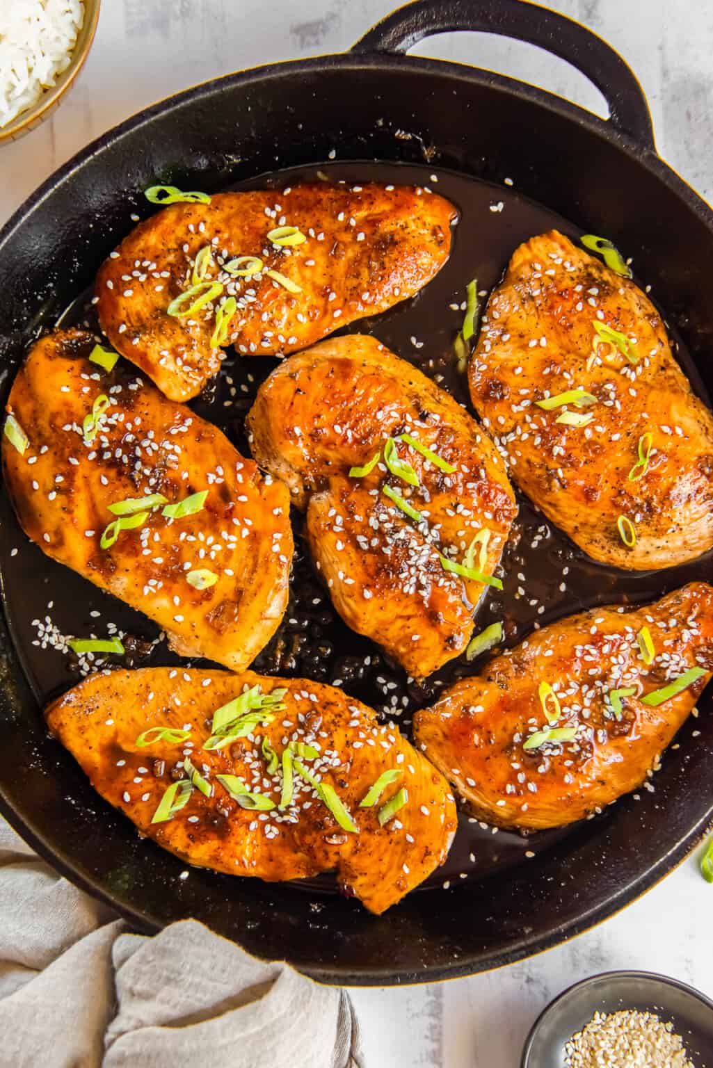 honey garlic chicken breasts — sweet & savory glazed chicken