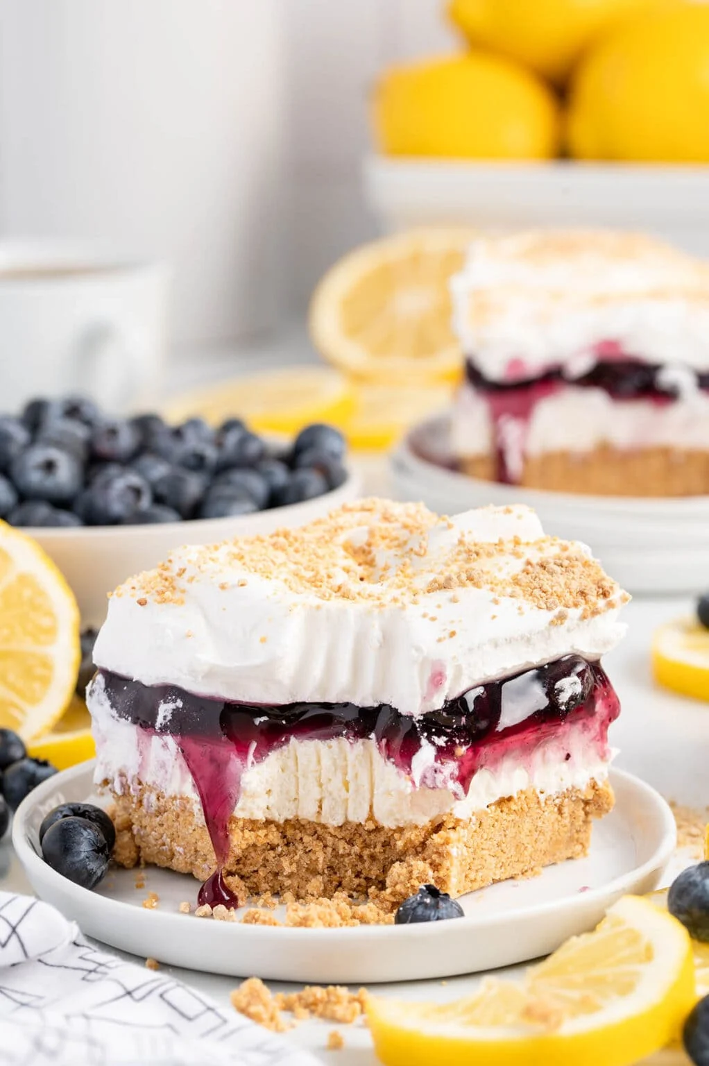 lemon blueberry delight – light, creamy & flavor packed dessert