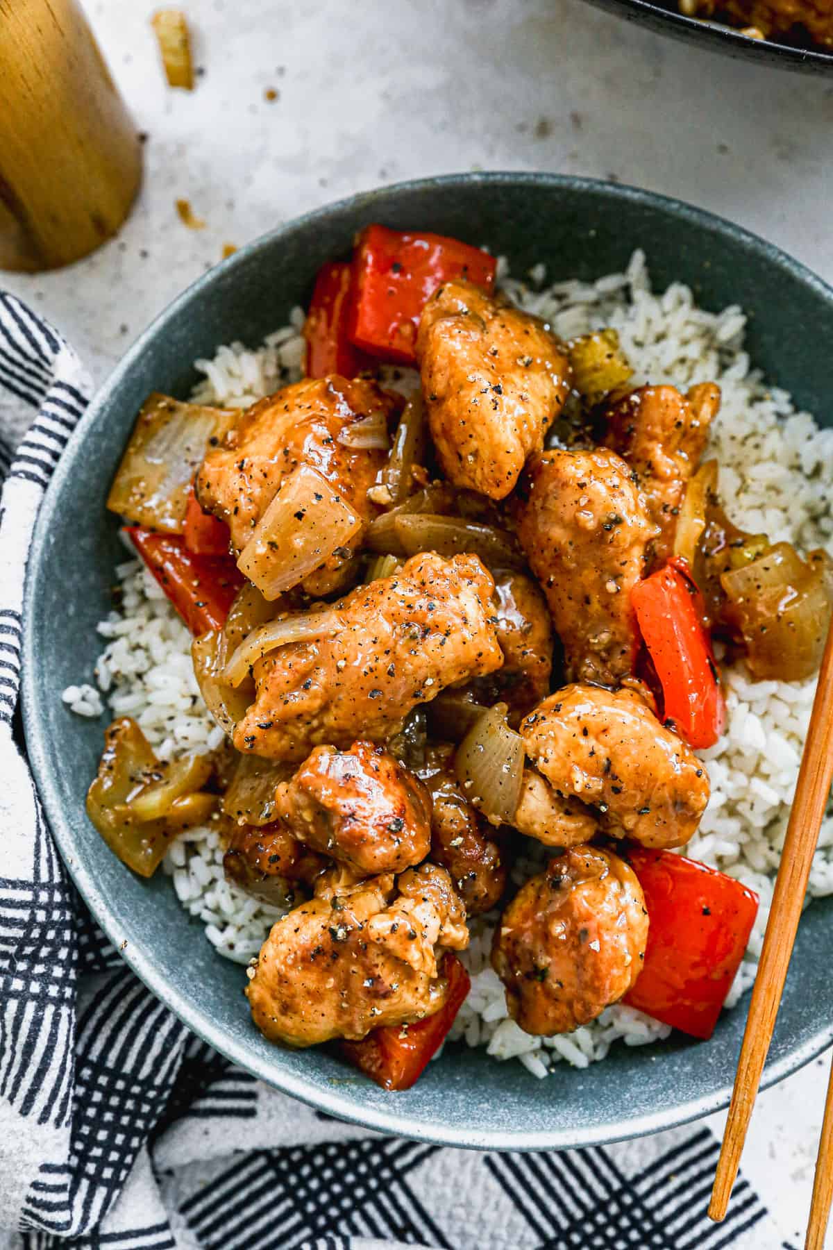 black pepper chicken — quick, spicy & better than takeout