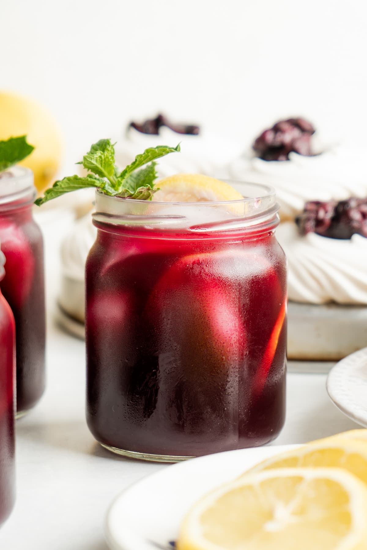 blueberry tea lemonade — cool, fruity & refreshingly zesty