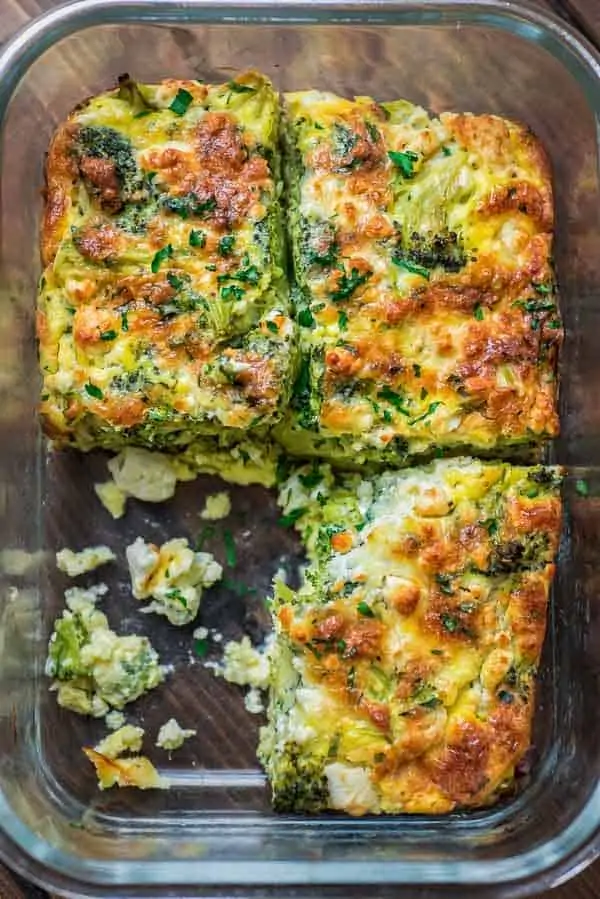 breakfast broccoli bake — savory, cheesy & perfect for meal prep