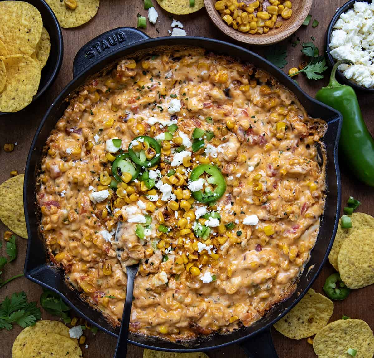 charred corn & queso blanco street taco skillet — bold, flavor packed taco skillet