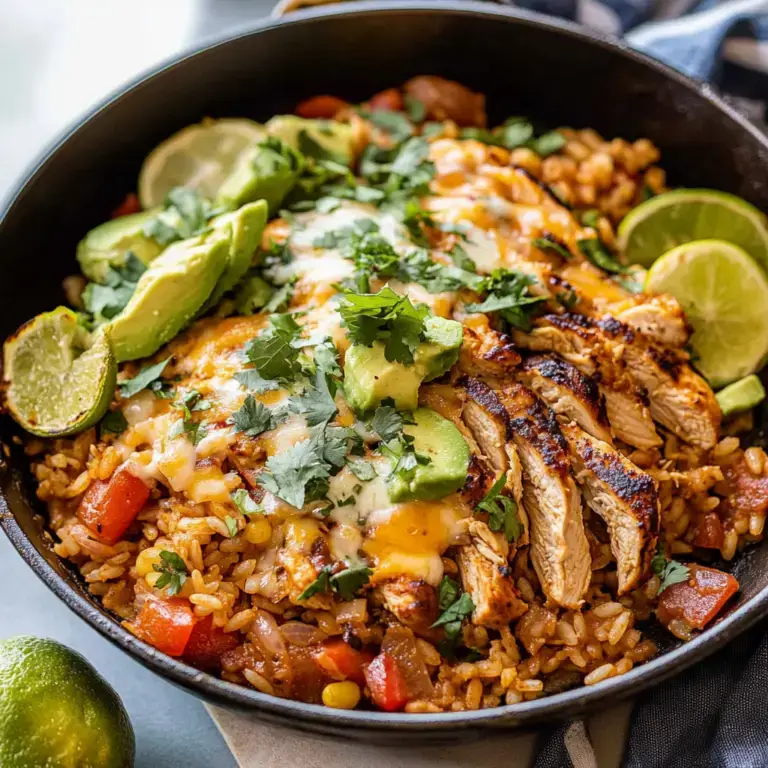 chicken and rice taco skillet — easy, cheesy & family friendly