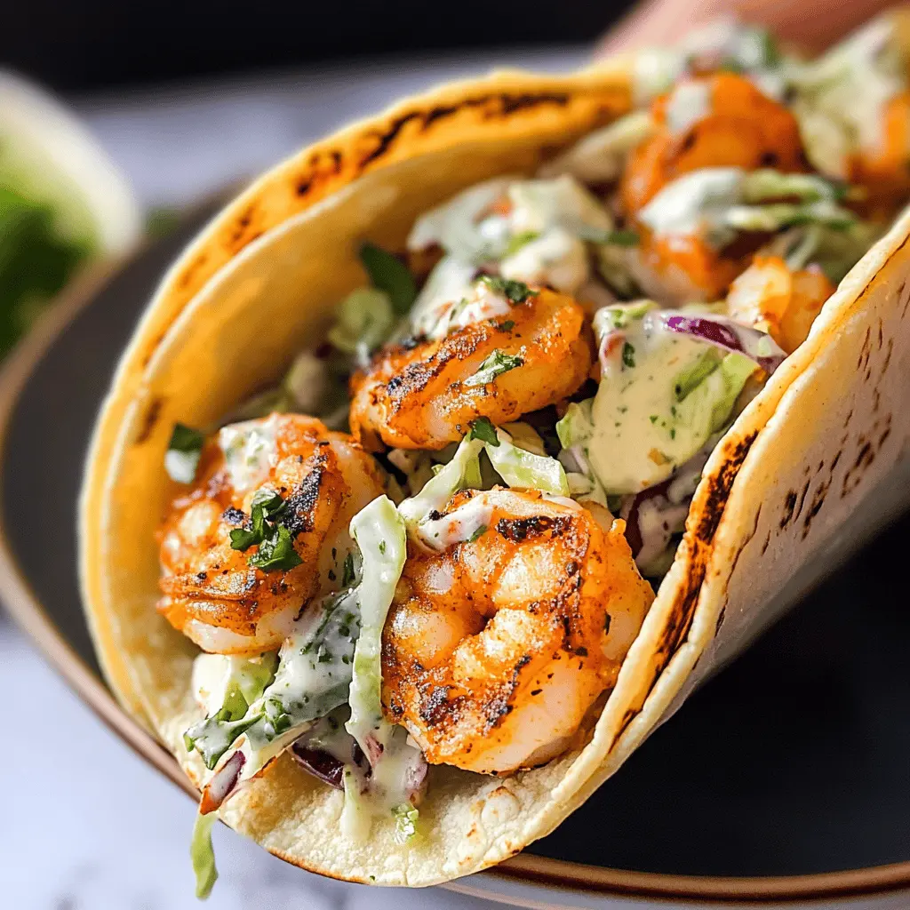 cilantro lime shrimp tacos with creamy slaw — fresh & zesty seafood tacos