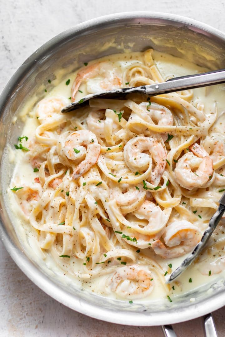 creamy shrimp alfredo — authentic, easy & irresistibly delicious