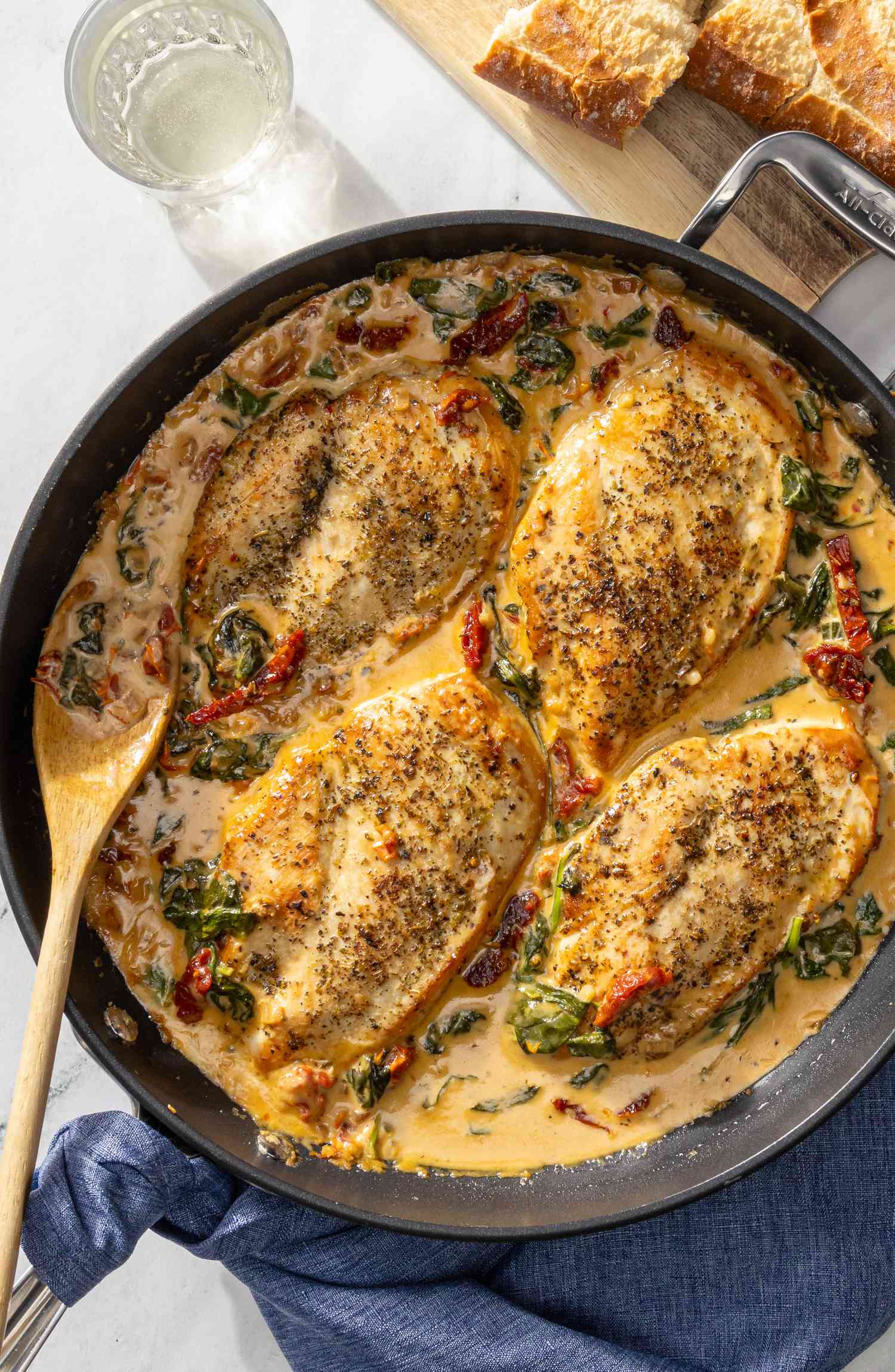 creamy tuscan chicken — rich one pan italian chicken dinner