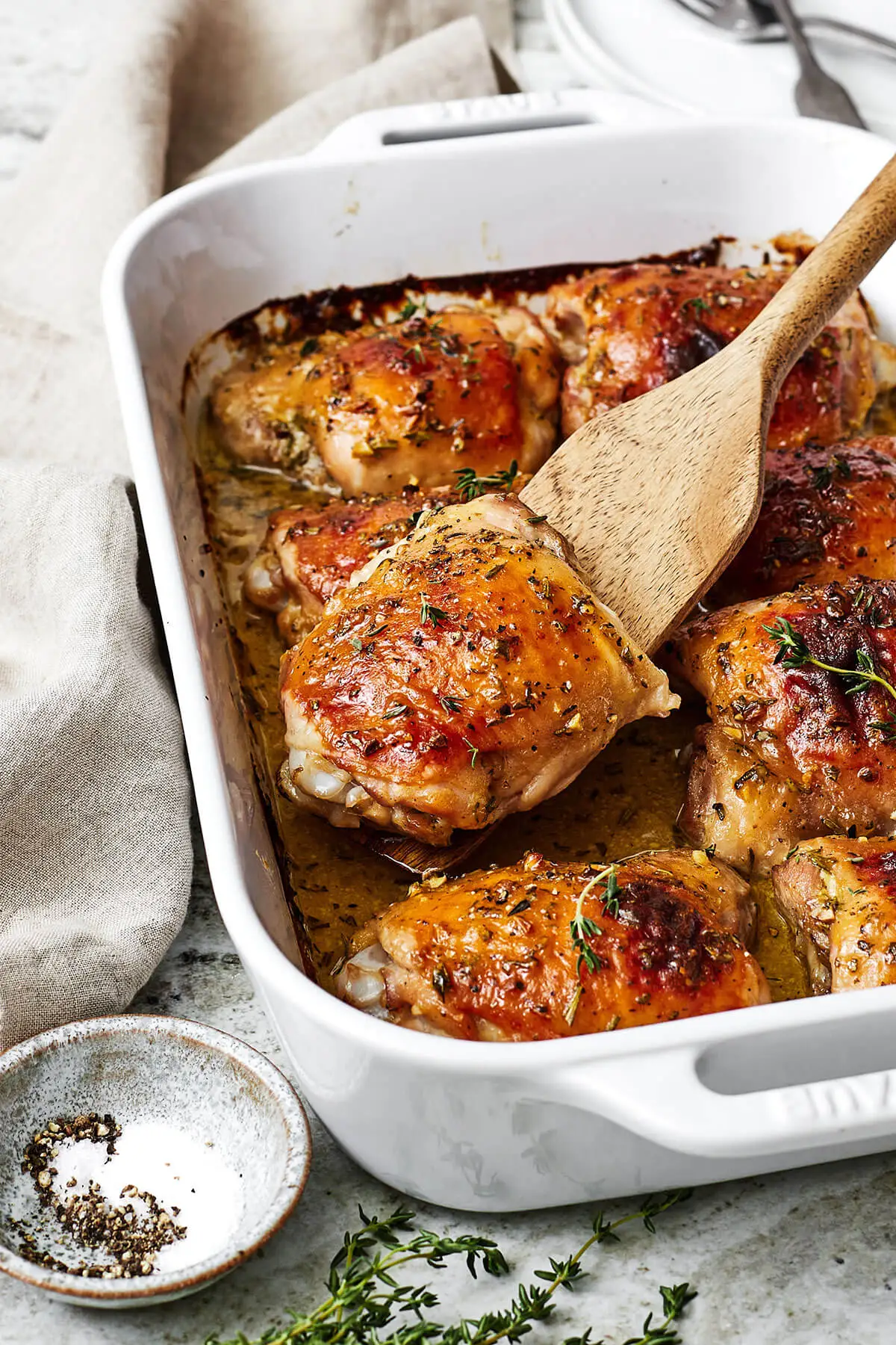 easy baked honey dijon chicken — sweet, tangy & tender