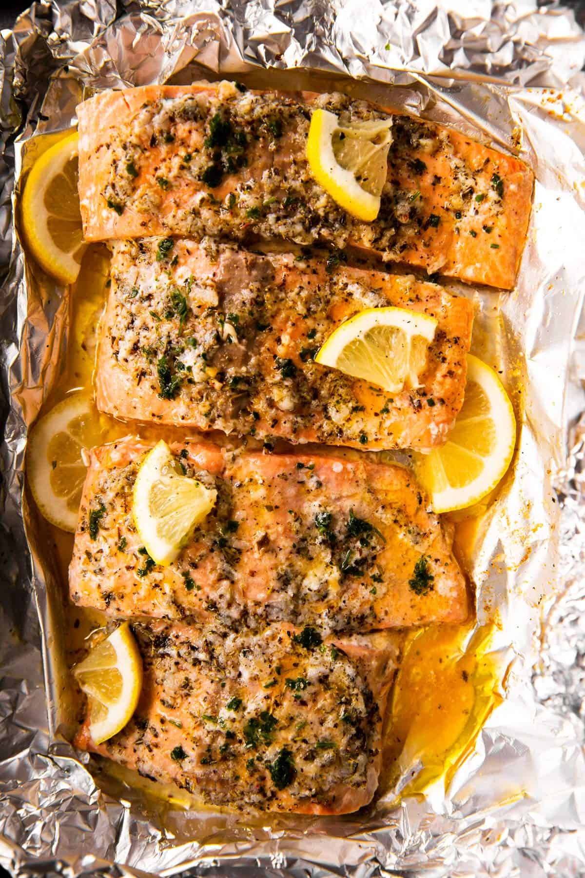 garlic butter baked salmon — flavor packed, keto friendly, so easy