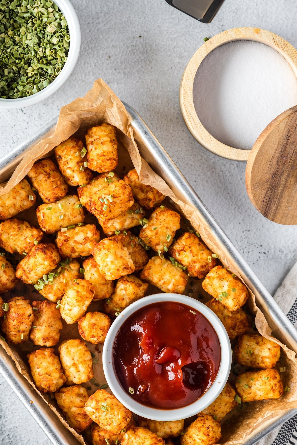 garlic parmesan air fried tots — crispy, cheesy & totally addictive!