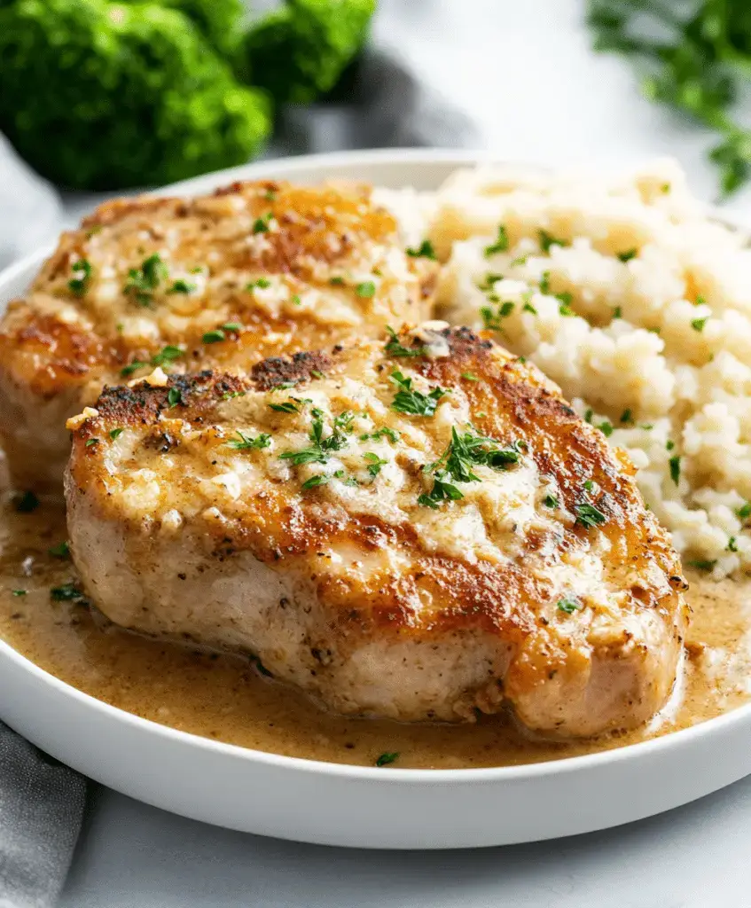 garlic parmesan pork chops — crispy, flavorful & easy dinner
