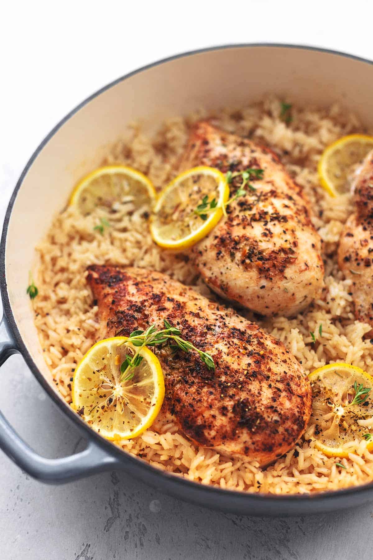 lemon herb chicken and rice — one pot zesty comfort meal