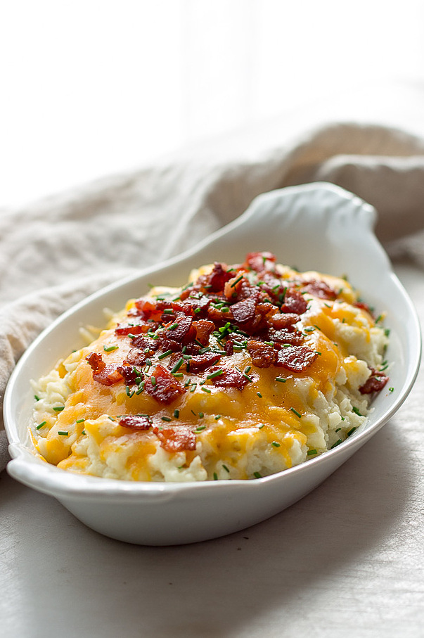 loaded cauliflower — easy, cheesy & keto friendly comfort side