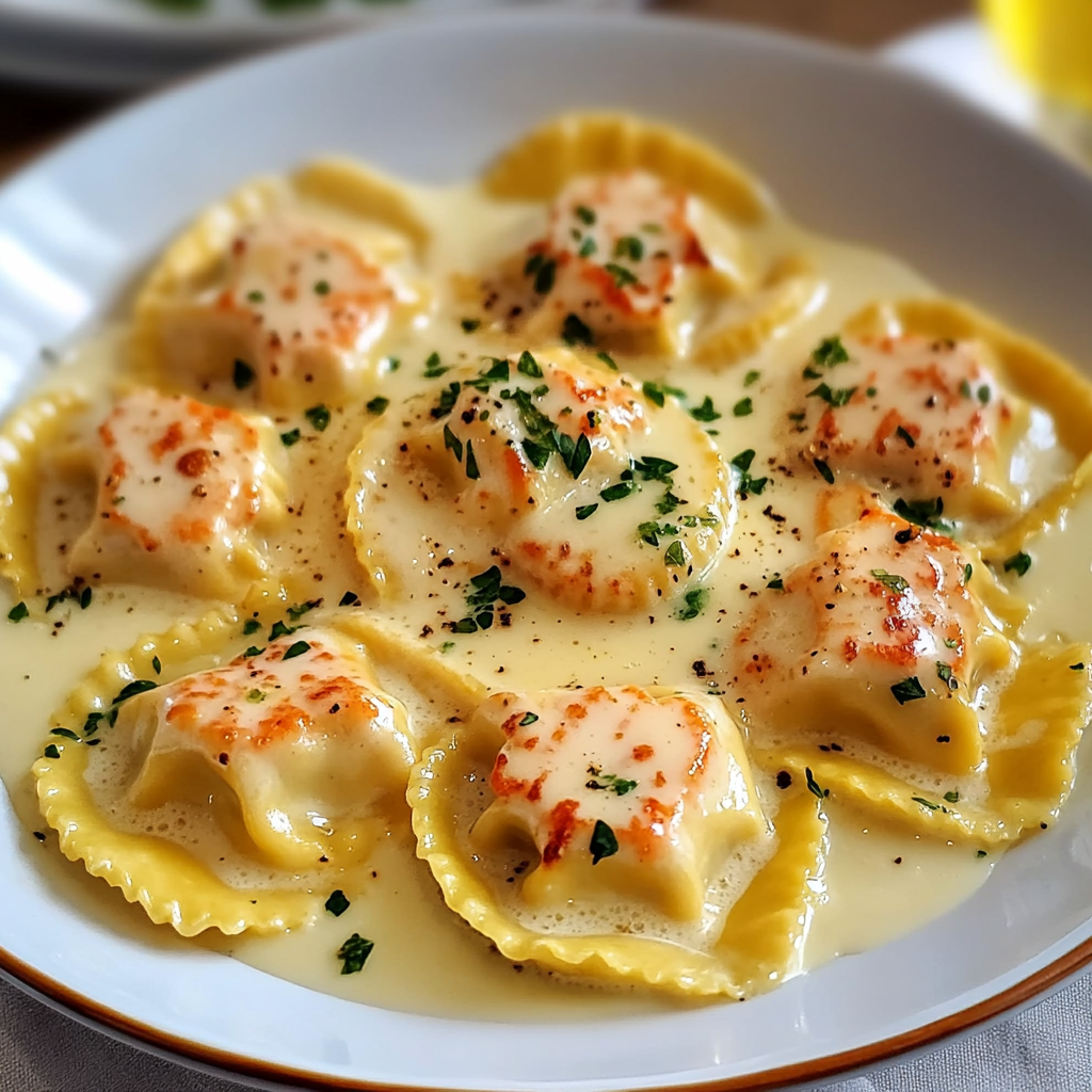 lobster ravioli with lemon butter sauce — luxurious seafood pasta recipe