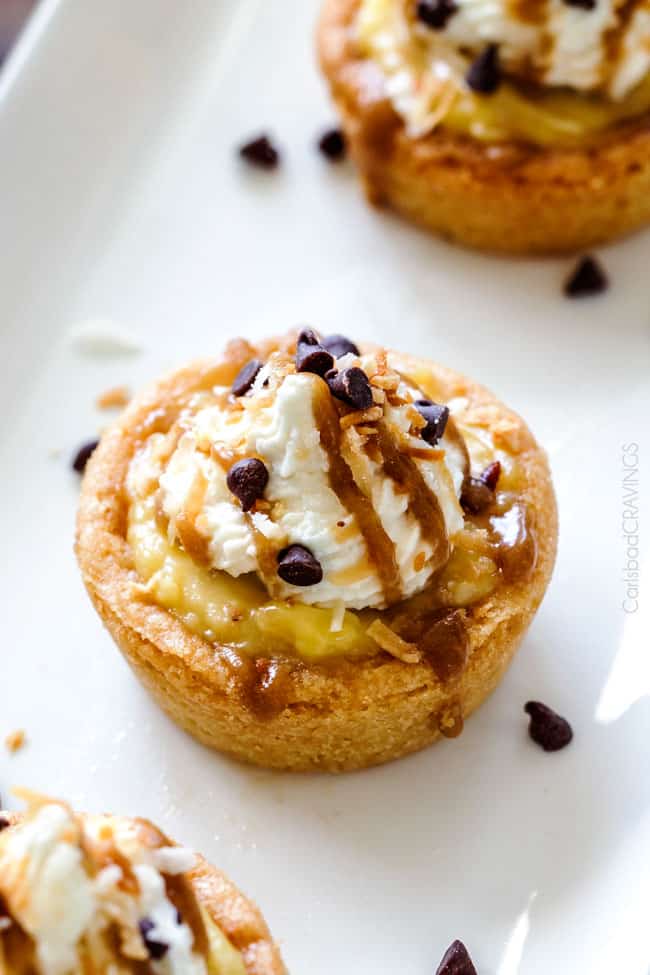 mini banana & coconut cream pies — a sweet tropical mini dessert