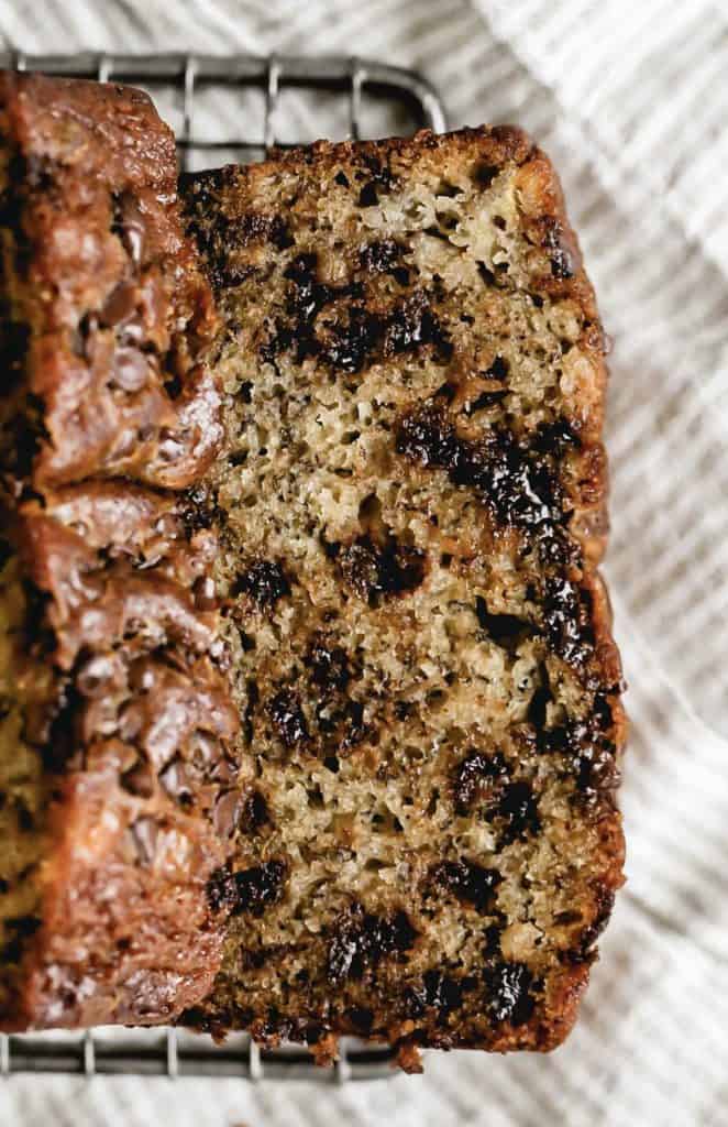 moist chocolate chip banana bread — quick & irresistible loaf recipe