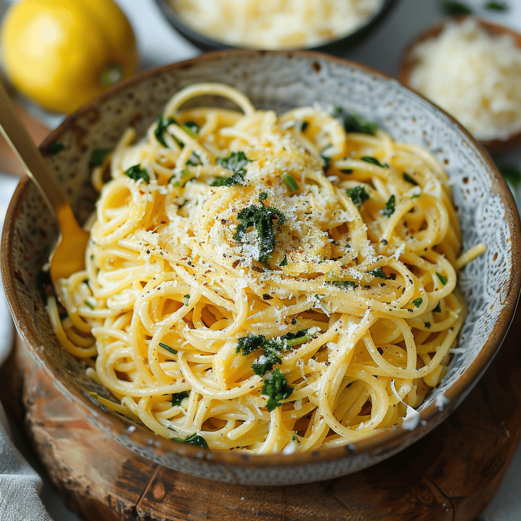 one pot lemon garlic parmesan pasta — creamy, zesty & ready in minutes