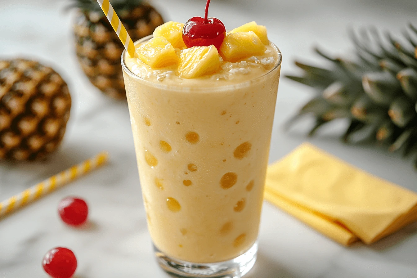 pina colada milkshakes — tropical creamy delight for dessert & brunch