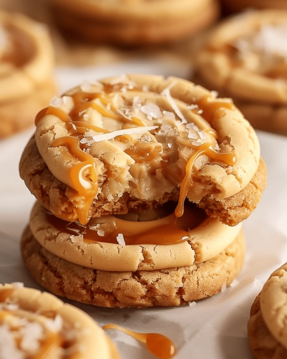 salted caramel cheesecake cookies — crumbl inspired, rich & irresistible