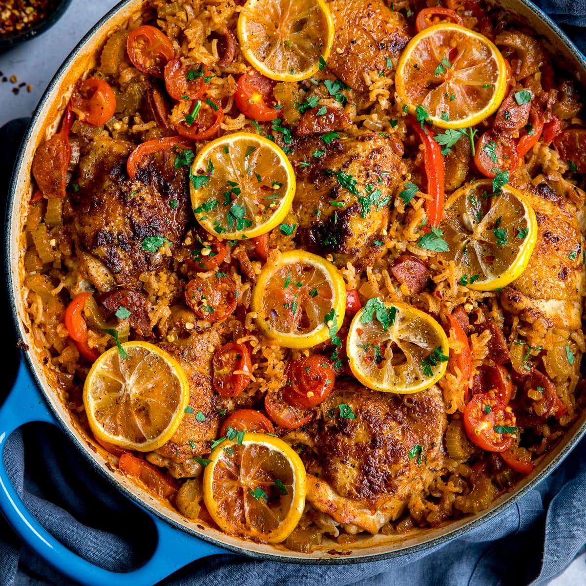 spanish chicken and rice — one pan flavorful arroz con pollo