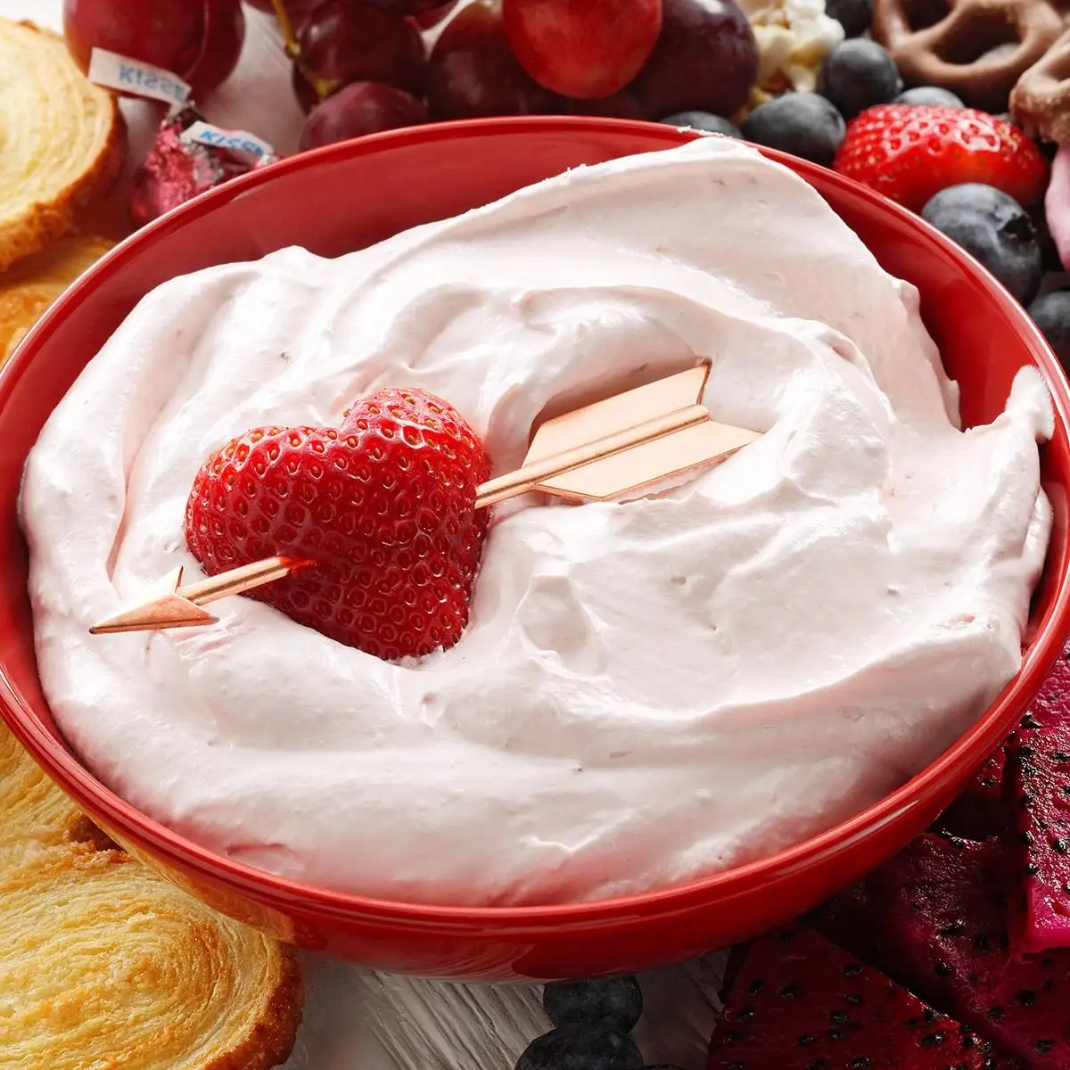 strawberry fruit dip — 3 ingredient light & fluffy delight