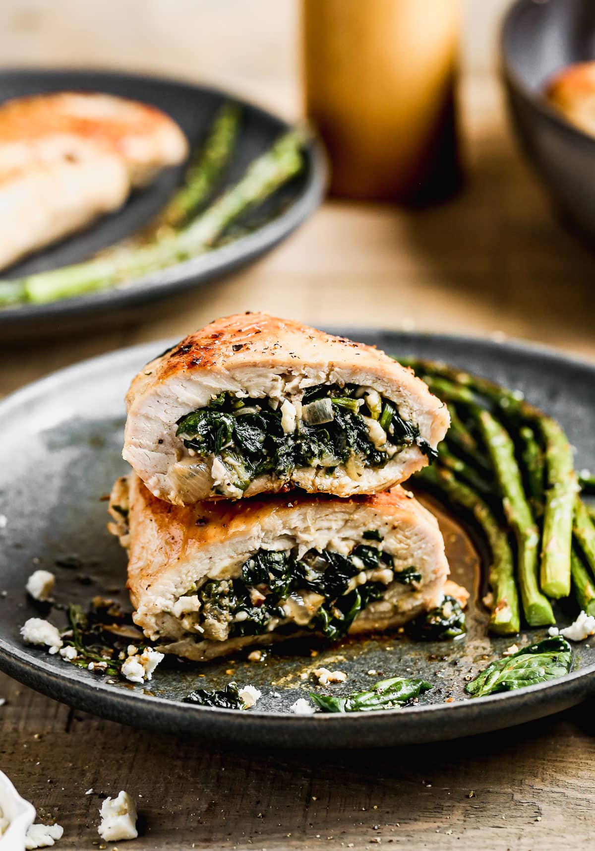 stuffed chicken breast — juicy, flavor packed dinner favorite