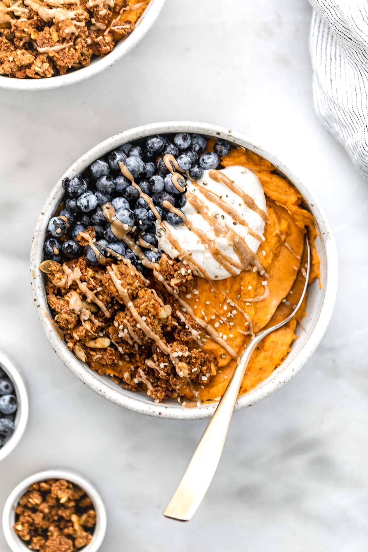 sweet potato breakfast bowl — healthy, filling & delicious