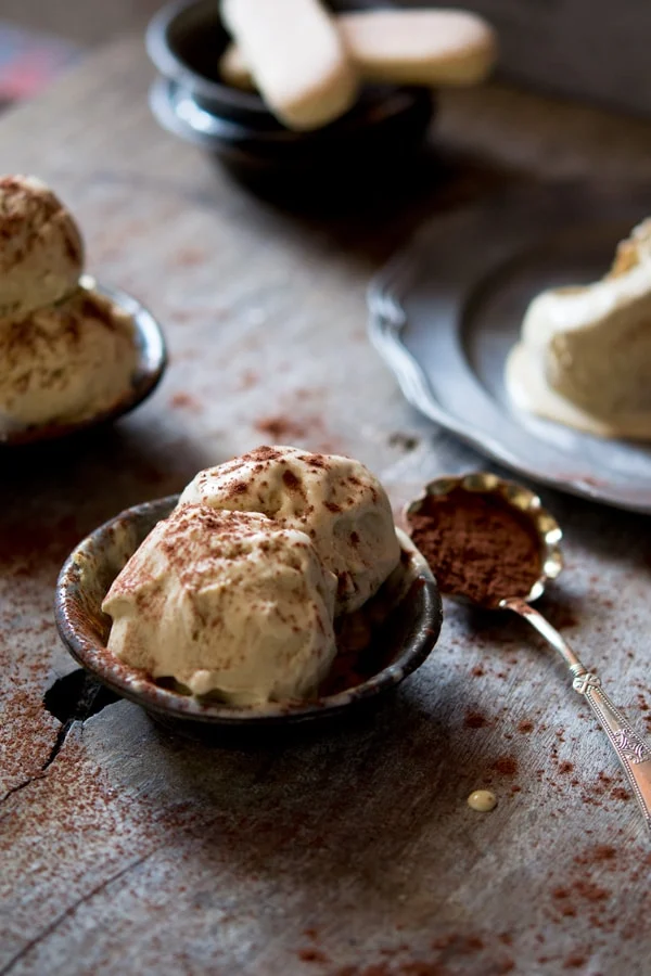 tiramisu ice cream — creamy, boozy & irresistible dessert