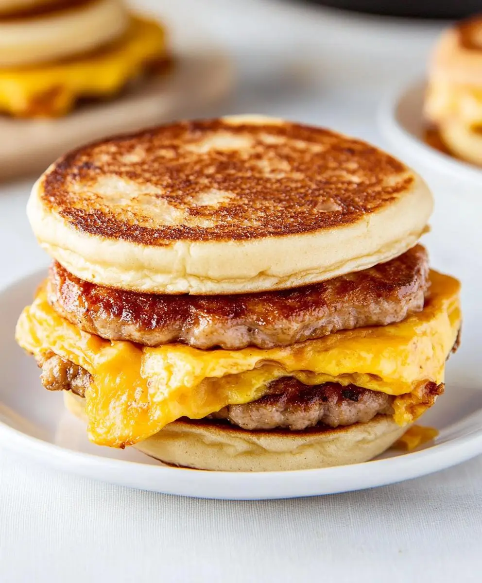 ultimate homemade mcgriddle — fluffy pancakes meet savory delight