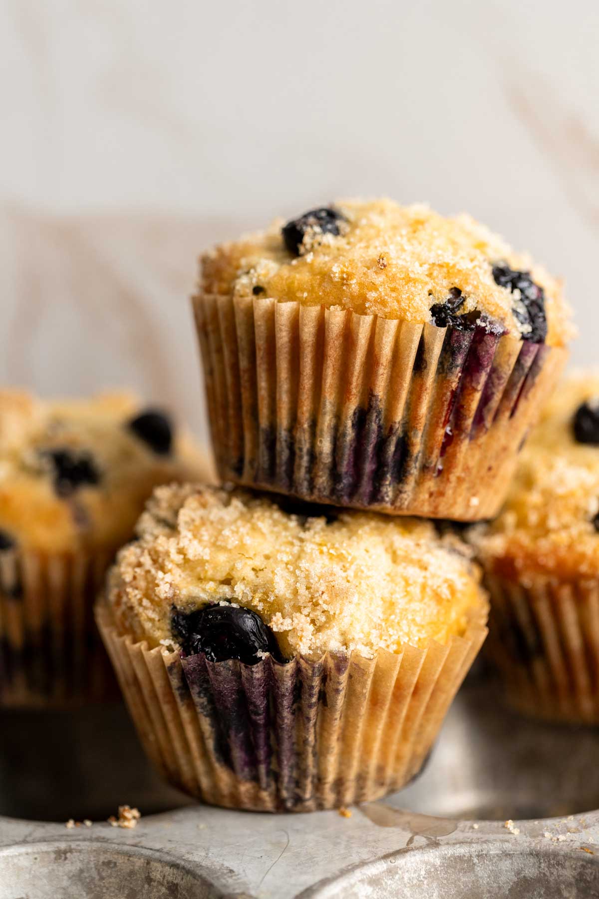 lemon blueberry yogurt muffins — bright, moist & irresistibly fluffy