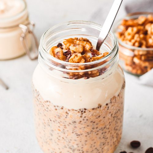 overnight oats café vanille & amandes — petit déjeuner gourmand & Énergisant